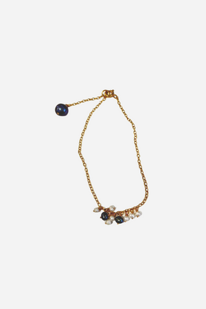 Pulsera Cadena dorada con perlas