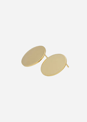 Aretes Luna Llena Chicos – baño de oro