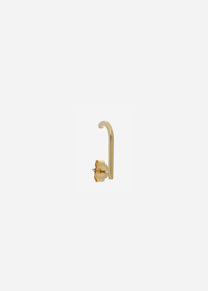 Arete Luna Menguante Curvo – oro 14K