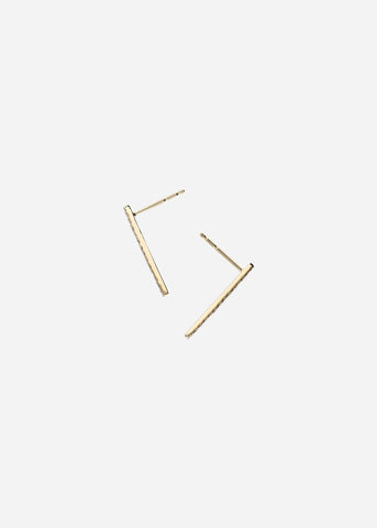 Aretes Luna Menguante – oro 14K con diamantes