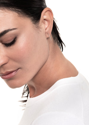 Aretes Luna Menguante – oro 14K con diamantes