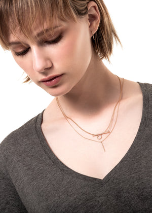 Collar Luna Nueva – oro 14K con diamantes