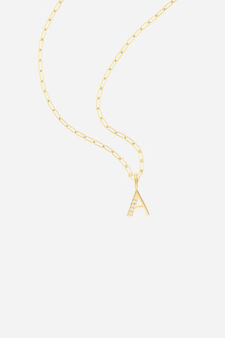 Collar Letra Origen Chica - Charm de corazón